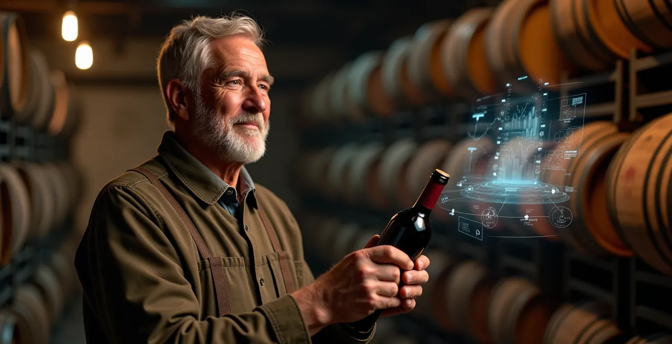 Traditioneller deutscher Winzer verbindet Weinprobe mit digitalem Weinclub
