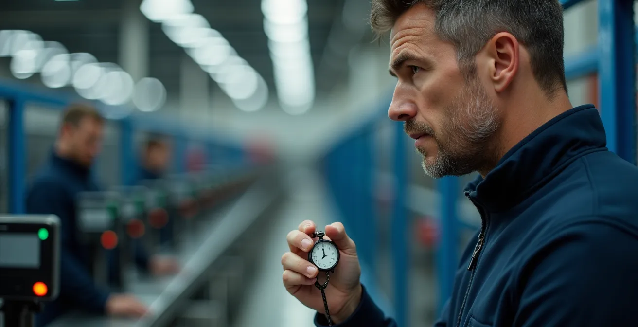 Praktische Visualisierung eines strukturierten Gemba Walks zur Engpassidentifikation