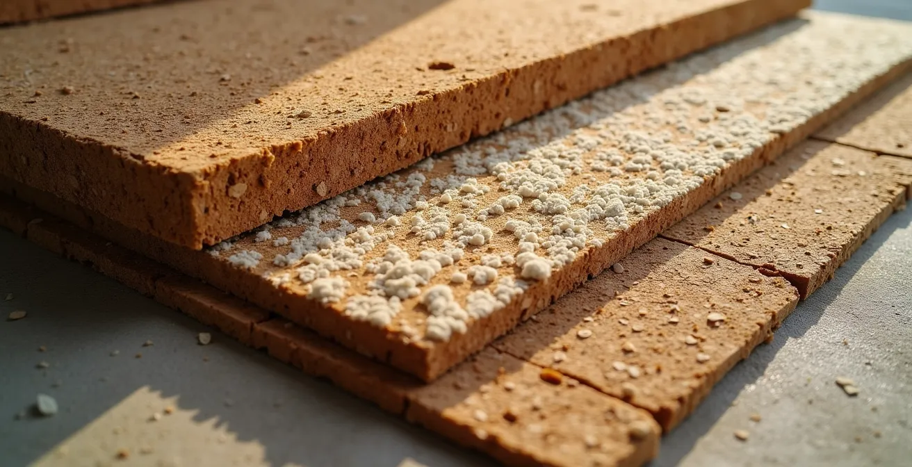 Querschnitt eines schadstofffreien Bodenaufbaus mit natürlichen Materialien