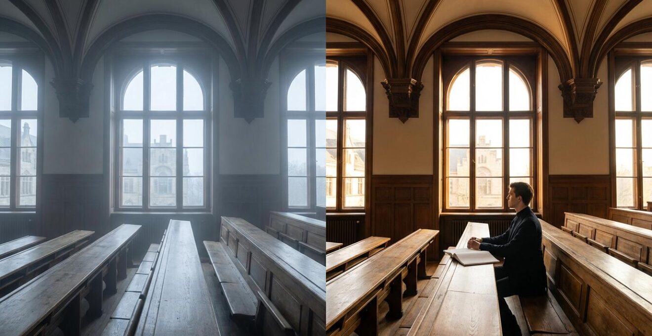 Visualisierung der mentalen Vorbereitung auf eine Prüfungssituation